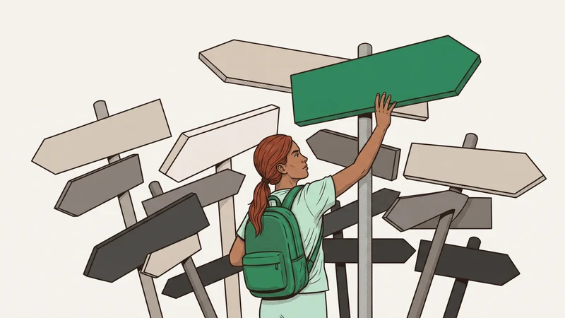 Illustration for the Altitude article “Agency: Helping Young People Own Their Path” — teen agency.