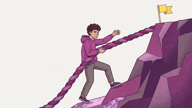 Illustration for the Altitude article “How to Help Your Teen Embrace a Challenge” — help teen embrace a challenge.