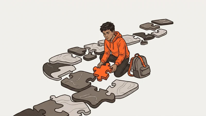 Illustration for the Altitude article “How Precision Development Works at Altitude: A Personalized Path for Every Learner” — personalized learning for teens.