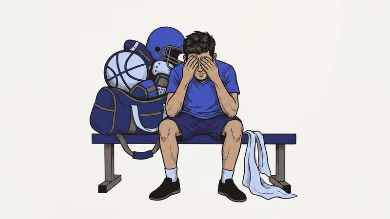 Illustration for the Altitude article “Teen Athlete Burnout: 7 Signs Your Young Athlete Needs More Than Rest” — teen athlete burnout.