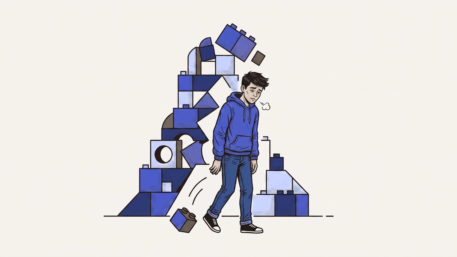 Illustration for the Altitude article “Why Your Teen Gives Up the Moment Things Get Hard” — teen confidence building activities.