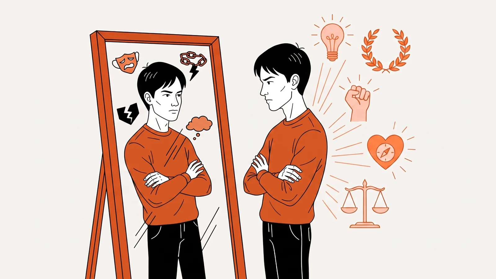 Illustration for the Altitude article “My Teen Only Sees What's Wrong With Them: Helping a Teen Recognize Their Own Strengths” — helping teens build confidence.