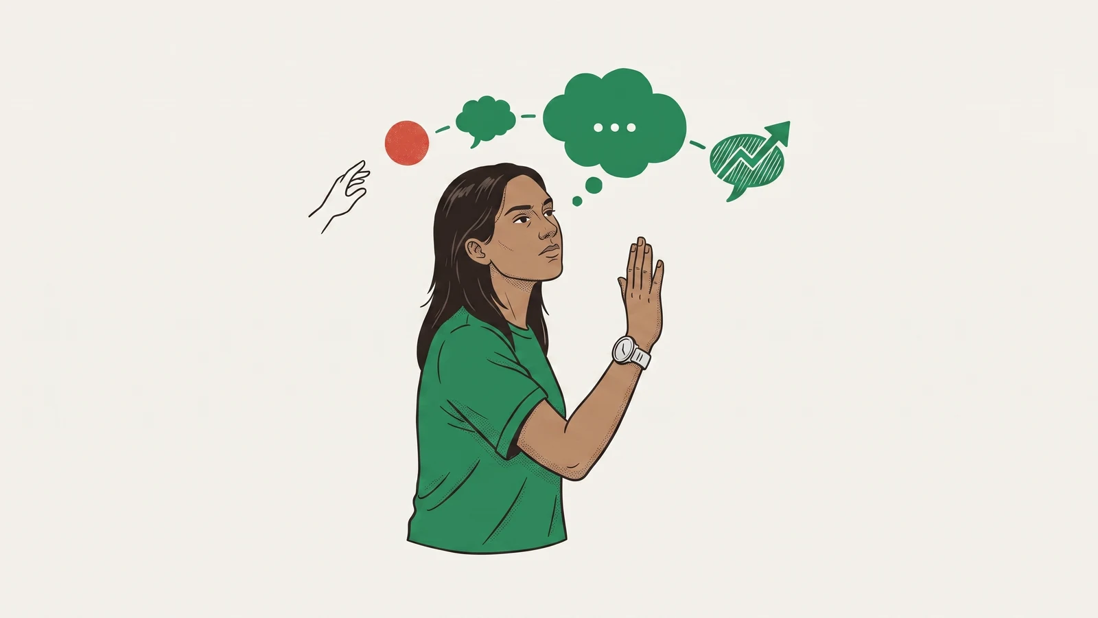 Illustration for the Altitude article “Helping Teens Build Self-Control and Think Before Acting” — self-control activities for teens.